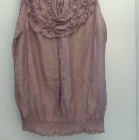 Size XL cotton silk pastel sleeveless top - Picture 2 of 7